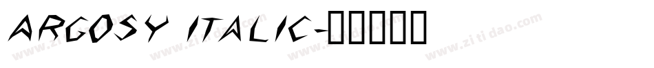 Argosy Italic字体转换